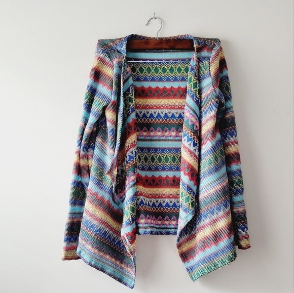 Julie boho colorful long sleeve‎ kimono size S/M - Picture 1 of 5